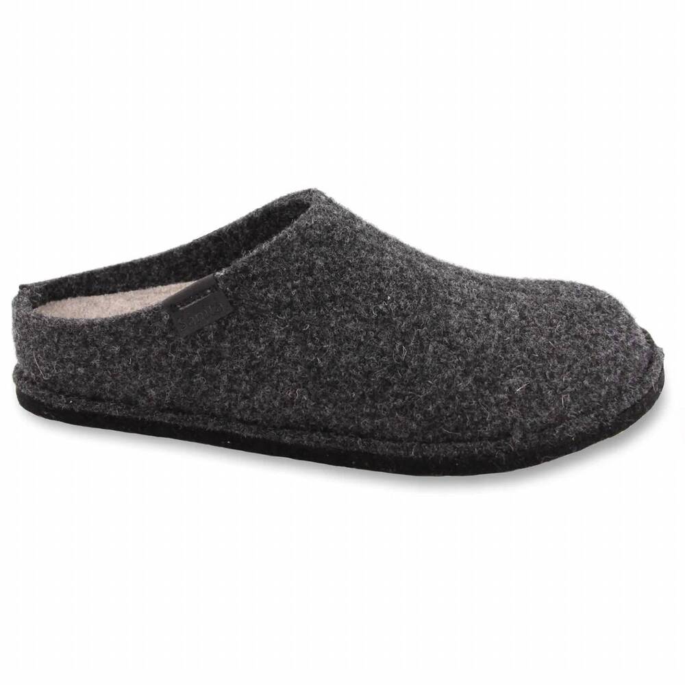 NEW SANITA women's faroe house slippers in charcoal